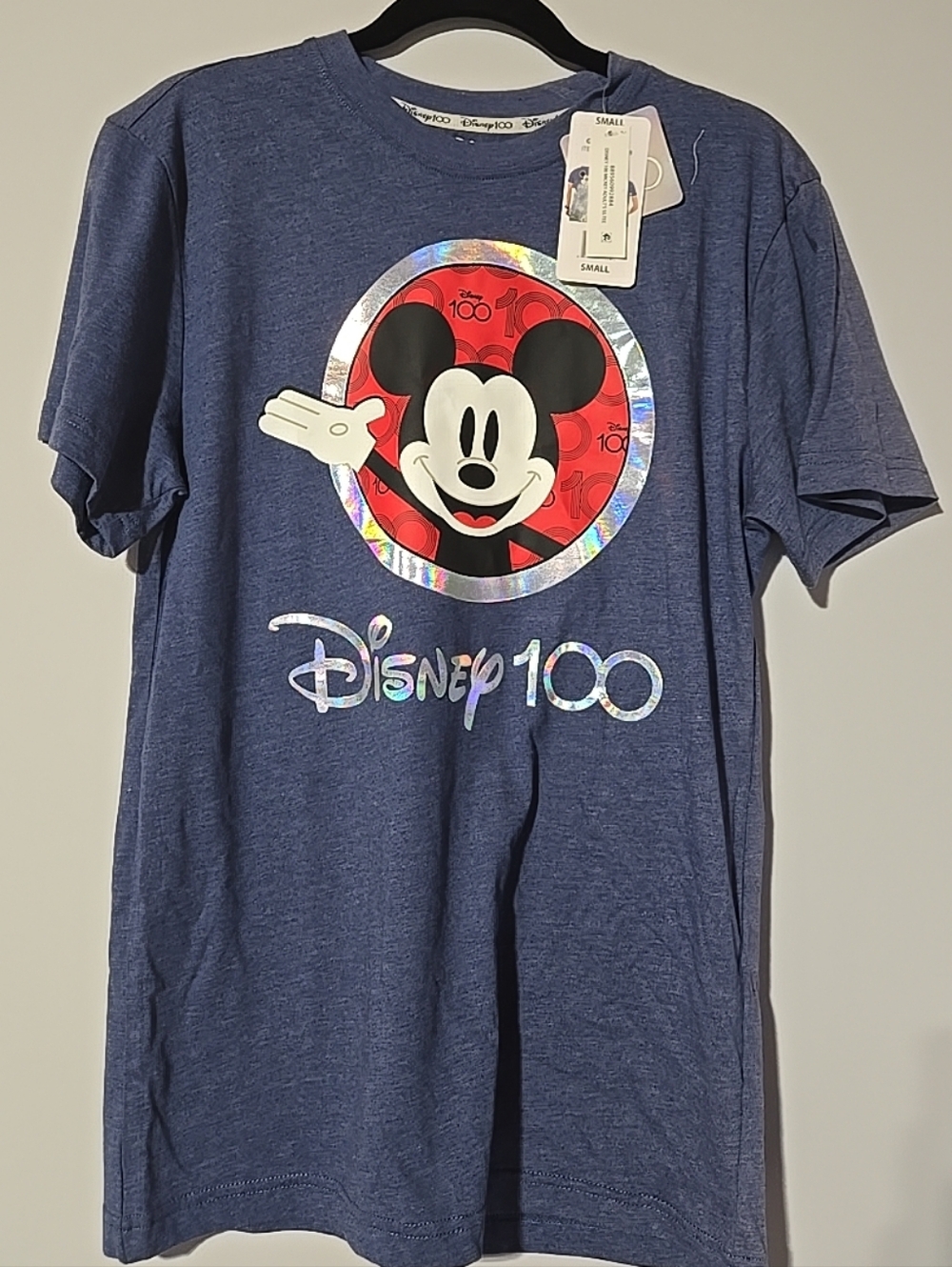 Disney 100 Mickey Mouse Navy Graphic Tee